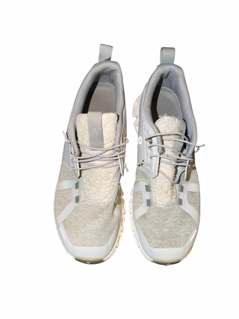 On Cloud Terry Women’s Running Shoes Gray White Size 8.5 EU 40